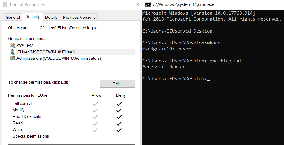 disable normal access